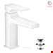  شیر مخلوط روشویی پایه کوتاه هانس گروهه آلمان Hansgrohe Metropol 110 Einhebel Waschtischmischer 135mm mit Push Open Ablaufgarnitur mattweiß 32507700