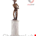 مجسمه دکوری آنتیک قدیمی Onyx Sculpture of an African Warrior Unique Piece the 20th Century
