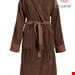  حوله حمام لباسی تن پوش زنانه اسنزا هلند ESSENZA Connect Organic Uni Leather Brown Bademantel