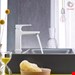  شیر مخلوط روشویی پایه کوتاه هانس گروهه آلمان Hansgrohe Metropol 110 Einhebel Waschtischmischer 135mm mit Push Open Ablaufgarnitur mattweiß 32507700