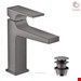  شیر مخلوط روشویی پایه کوتاه هانس گروهه آلمان Hansgrohe Metropol 110 Einhebel Waschtischmischer 135mm mit Push Open Ablaufgarnitur schwarz chrom gebürstet 32507340