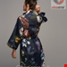  روبدوشامبر زنانه اسنزا هلند ESSENZA Fleur Nightblue Kimono