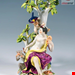  مجسمه دست ساز دکوری چینی آنتیک قدیمی Meissen Mythological Group Thalia With Tree by J J Kaendler Germany c 1900