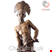 مجسمه دکوری آنتیک قدیمی Onyx Sculpture of an African Warrior Unique Piece the 20th Century