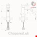  شیر مخلوط روشویی پایه کوتاه جسی Gessi 316 Flessa 54002 Edelstahl matt gebürstet 54002239