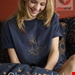  بلوز راحتی آستین کوتاه زنانه اسنزا هلند ESSENZA Covers Co Fiona Uni Nightblue T-Shirt