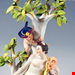  مجسمه دست ساز دکوری چینی آنتیک قدیمی Meissen Mythological Group Thalia With Tree by J J Kaendler Germany c 1900