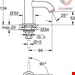  شیر مخلوط روشویی پایه کوتاه گروهه آلمان GROHE Atrio Standventil DN15 XS Size 20021 chrom  20021003