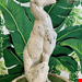  مجسمه سرامیکی نقاشی با دست دکوری سگ Keramikvase mit Windhund Statue in Lebensgröße