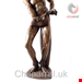 مجسمه دکوری آنتیک قدیمی Onyx Sculpture of an African Warrior Unique Piece the 20th Century