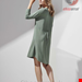 لباس خواب زنانه اسنزا هلند ESSENZA Lykke Uni Lorbeergrün Nachthemd ¾ Arm