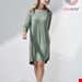  لباس خواب زنانه اسنزا هلند ESSENZA Lykke Uni Lorbeergrün Nachthemd ¾ Arm