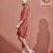  لباس خواب زنانه اسنزا هلند ESSENZA Lykke Uni Marsala Nachthemd ¾ Arm