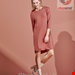 لباس خواب زنانه اسنزا هلند ESSENZA Lykke Uni Marsala Nachthemd ¾ Arm