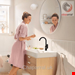  شیر مخلوط روشویی پایه بلند هانس گروهه آلمان Hansgrohe Rebris S 210 Einhebel Waschtischarmatur 72536 mattschwarz