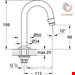  شیر مخلوط گروهه آلمان GROHE Universal 20201 hard graphite gebürstet 20201AL0