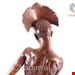 مجسمه دکوری آنتیک قدیمی Onyx Sculpture of an African Warrior Unique Piece the 20th Century