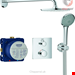  ست شیرآلات دوش حمام توکار گروهه آلمان GROHE Grohtherm mit Rainshower Cosmopolitan 210 Design eckig Chrom 34734000