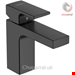  شیر مخلوط روشویی پایه کوتاه هانس گروهه آلمان Hansgrohe Vernis Shape 100 mit Zugstangen Ablaufgarnitur 71561  schwarz matt 71561670