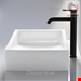  شیر مخلوط روشویی پایه بلند دوراویت Duravit C1 XL 166mm 110400020 ohne Ablaufgarnitur schwarz matt C11040002046