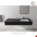  شیر مخلوط روشویی پایه کوتاه هانس گروهه آلمان Hansgrohe Vernis Shape 100 mit Zugstangen Ablaufgarnitur 71561  schwarz matt 71561670