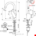  شیر مخلوط روشویی پایه بلند ایدیل استاندارد Ideal Standard CeraFlex mit hohem Auslauf 146mm mit Ablaufgarnitur chrom B1716AA