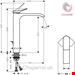  شیر مخلوط روشویی پایه بلند هانس گروهه آلمان Hansgrohe Vivenis 250 Einhebel Waschtischmischer für Waschschüsseln chrom 75040000