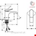 شیر مخلوط روشویی پایه کوتاه هانس گروهه آلمان Hansgrohe Vivenis 80 ohne Ablaufgarnitur 75012 schwarz matt 75012670