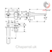 شیر مخلوط روشویی توکار ایدیل استاندارد Ideal Standard Tonic II Einhebel Wand Waschtischarmatur 225mm chrom A6335AA