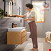  شیر مخلوط روشویی پایه کوتاه هانس گروهه آلمان Hansgrohe Rebris E 110 Einhebel Waschtischmischer 72560 mattschwarz