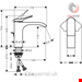  شیر مخلوط روشویی پایه کوتاه هانس گروهه آلمان Hansgrohe Vivenis 110 Einhebel Waschtischmischer mattschwarz 75022670