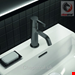  شیر مخلوط روشویی پایه کوتاه ایدیل استاندارد Ideal Standard Joy mit Ablaufgarnitur BC775 magnetic grey BC775A5
