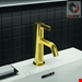  شیر مخلوط روشویی پایه کوتاه ایدیل استاندارد Ideal Standard Joy mit Ablaufgarnitur BC775 brushed gold BC775A2