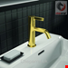  شیر مخلوط روشویی پایه کوتاه ایدیل استاندارد Ideal Standard Joy mit Ablaufgarnitur BC775 brushed gold BC775A2