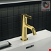  شیر مخلوط روشویی پایه کوتاه ایدیل استاندارد Ideal Standard Joy mit Ablaufgarnitur BC775 brushed gold BC775A2
