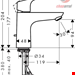  شیر مخلوط روشویی پایه کوتاه هانس گروهه آلمان Hansgrohe Focus 100 mit Ablaufgarnitur 31607000