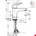  شیر مخلوط روشویی پایه کوتاه هانس گروهه آلمان Hansgrohe Focus 100 CoolStart mit Ablaufgarnitur 31621000