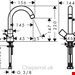  شیر مخلوط روشویی پایه بلند هانس گروهه آلمان Hansgrohe Logis 71222000