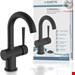  شیر مخلوط روشویی پایه بلند شوت Schütte Cornwall mit mit Ablaufgarnitur Pop Up schwarz matt  79016