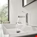  شیر مخلوط روشویی پایه کوتاه هانس گروهه آلمان Hansgrohe Finoris 100 mit Push Open Ablaufgarnitur chrom 76010000