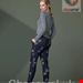  بلوز راحتی زنانه اسنزا هلند ESSENZA Opal Striped Indigo Blue Top Langarm