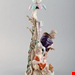  مجسمه شمعدان نقاشی با دست دکوری چینی آنتیک قدیمی مایسن آلمان Antiker Meissener Winterkerzenständer aus handbemaltem Porzellan 19 Jahrhundert 