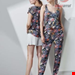  بلوز راحتی آستین کوتاه زنانه اسنزا هلند ESSENZA Saona Famke Moonlight Blue Top Kurzarm
