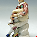  مجسمه دست ساز دکوری چینی آنتیک قدیمی Barocke Meissener Figur  Harlekin mit Bagpipes von J J Kaendler ca 1745