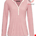  بلوز راحتی زنانه اسنزا هلند ESSENZA Opal Striped Rhabarber Top Langarm