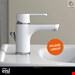 شیر مخلوط روشویی پایه کوتاه ایسل Eisl Diziani weiß chrom
