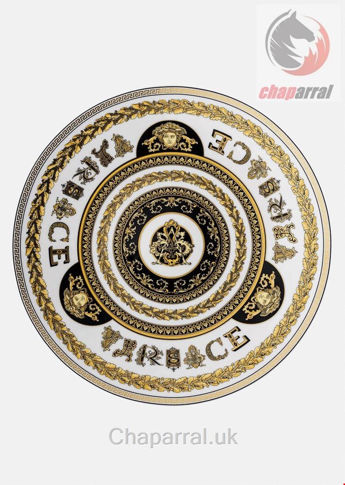 بشقاب دکوری ورساچه ایتالیا VERSACE VIRTUS ALPHABET PLATZTELLER A 33 CM