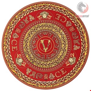 بشقاب دکوری ورساچه روزنتال آلمان Rosenthal meets Versace Tortenplatte Virtus Holiday Tortenplatte Porzellan