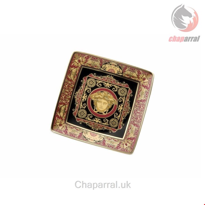 کاسه دکوری روزنتال ورساچه ایتالیا Rosenthal meets Versace Dekoschale Medusa Schälchen 12 cm quadr flach