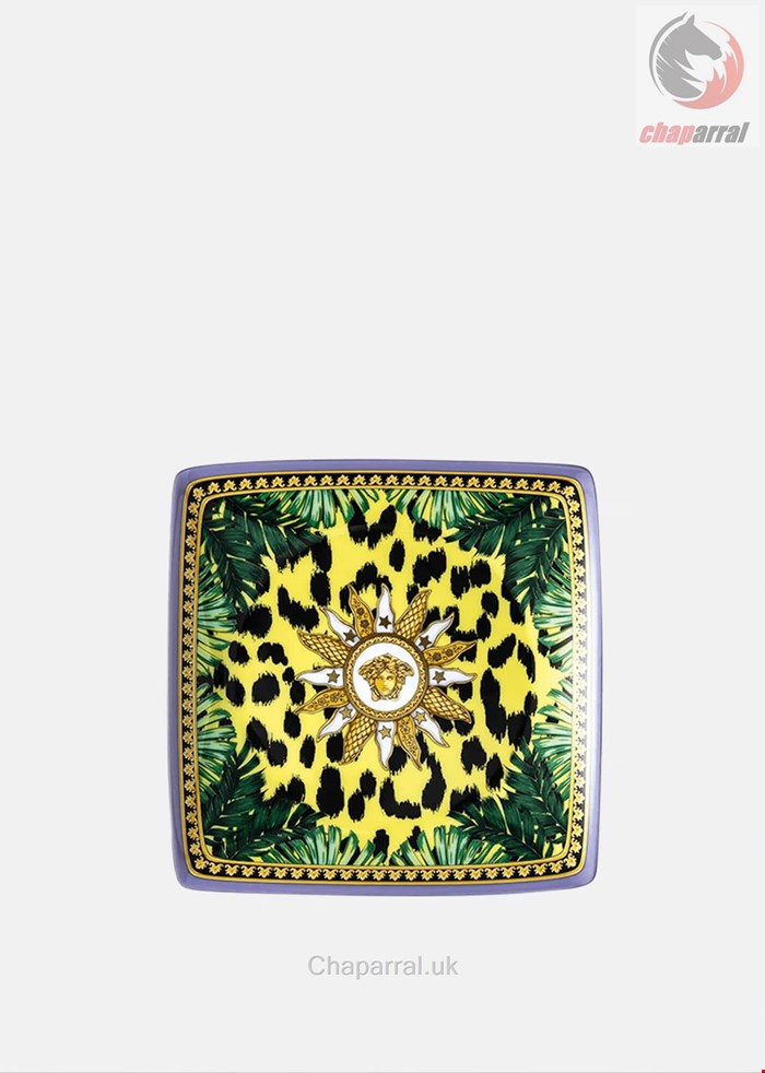 بشقاب دکوری ورساچه ایتالیا VERSACE JUNGLE ANIMALIER UNTERTELLER 12 CM